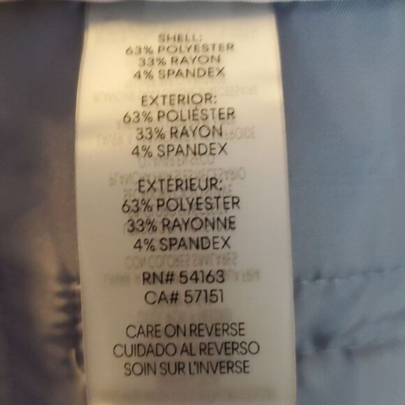 CALVIN KLEIN HEATHERED GRAY CAREER PANTS STRETCH SIZE 14P ANKLE OFFICE HIGH RISE - Picture 6 of 8